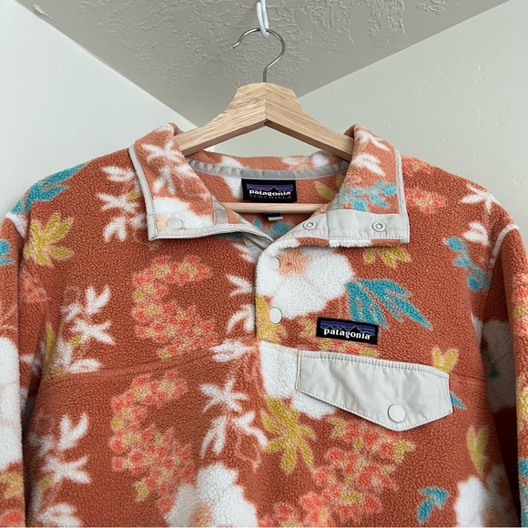Patagonia Synchilla Snap-T fleece pullover / Power in Peach - Picture 2 of 5